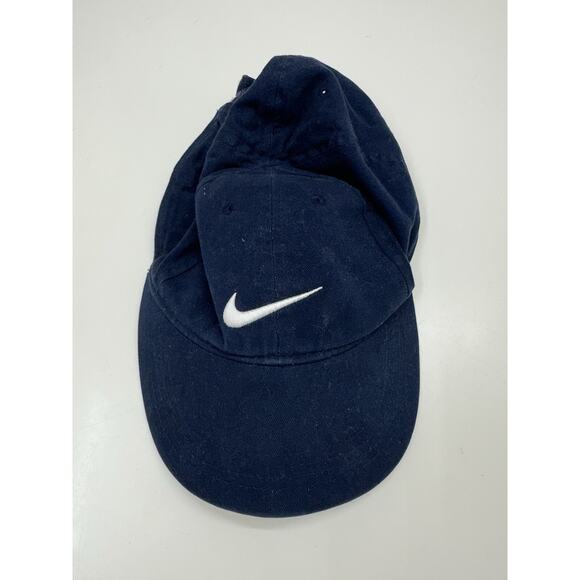 Nike Childrens Baseball Hat Size Age 4-7 Navy Blue Nike Logo Adjustable - Picture 1 of 10